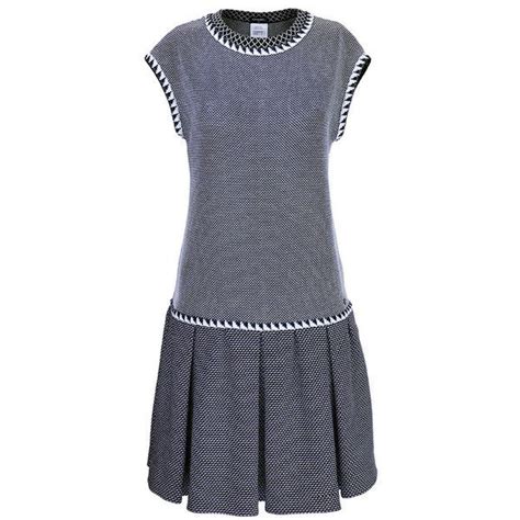 chanel white knit dress